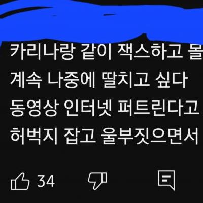 카리나 댓글 미쳤네