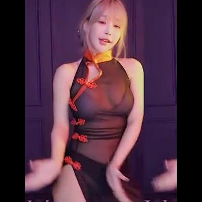 BJ 하루 전신 시스루 치파오 몸매 3분할