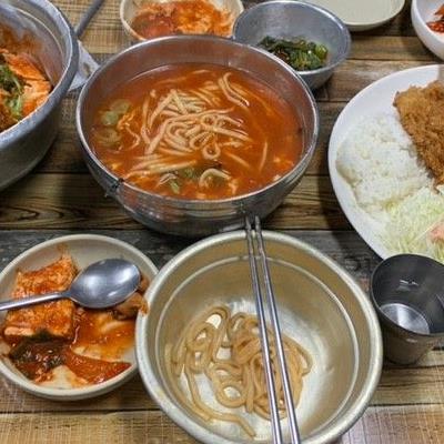 가성비 맛집 대전 시민칼국수 돈까스 & 얼큰 칼국수